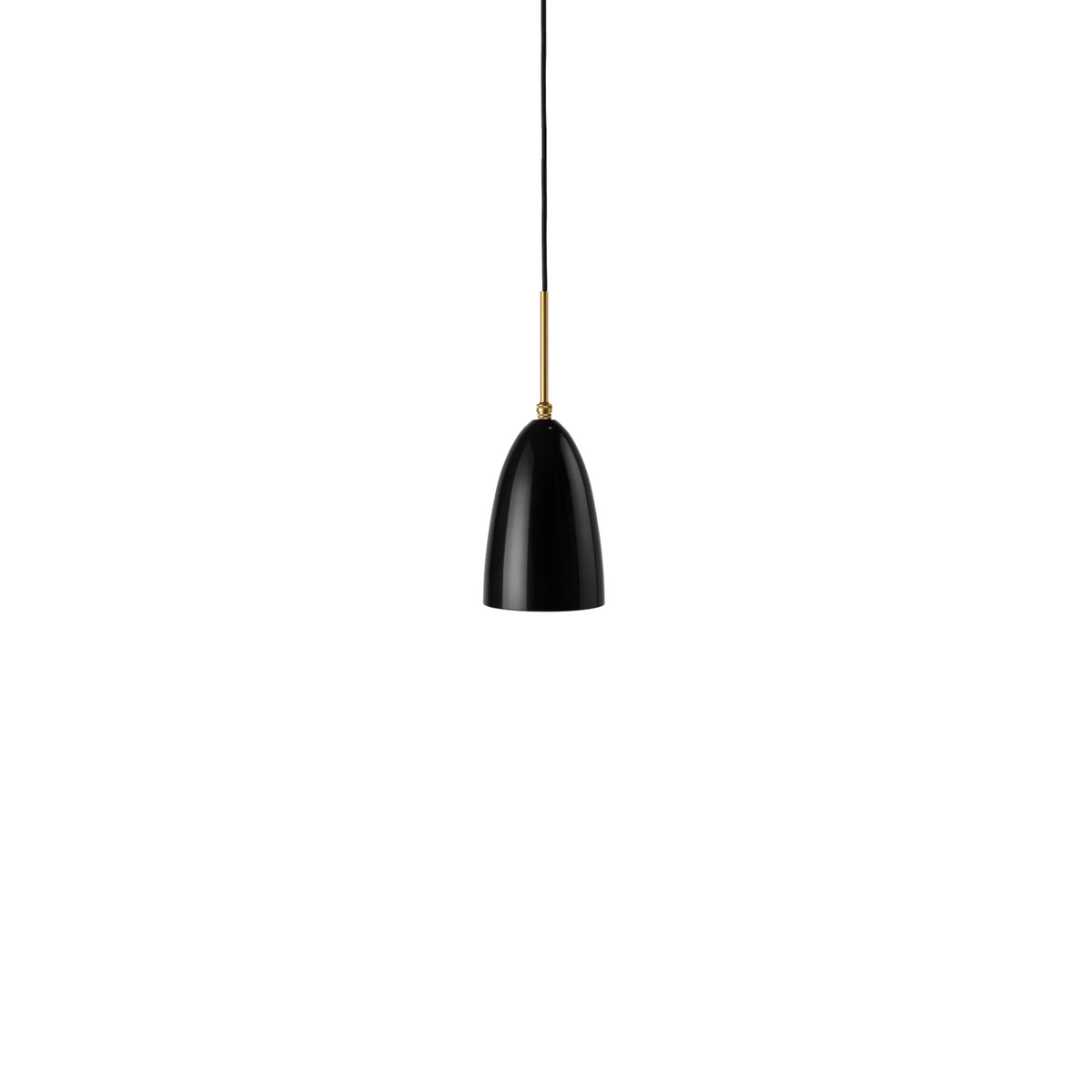 Gräshoppa Hangandi Ljós frá Gubi – Black glossy
