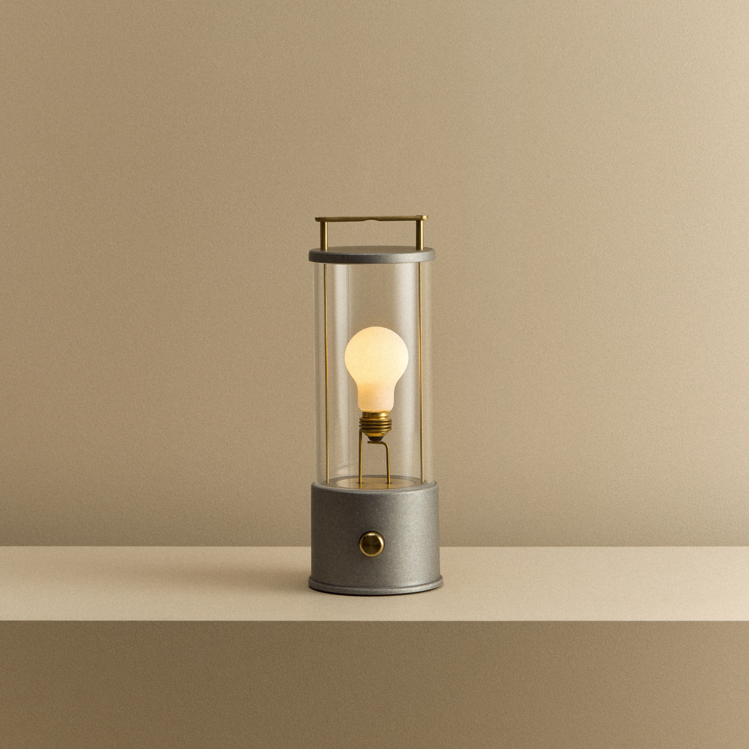 The Muse 2.0 Portable Lamp in Raw Aluminium (Rugged)