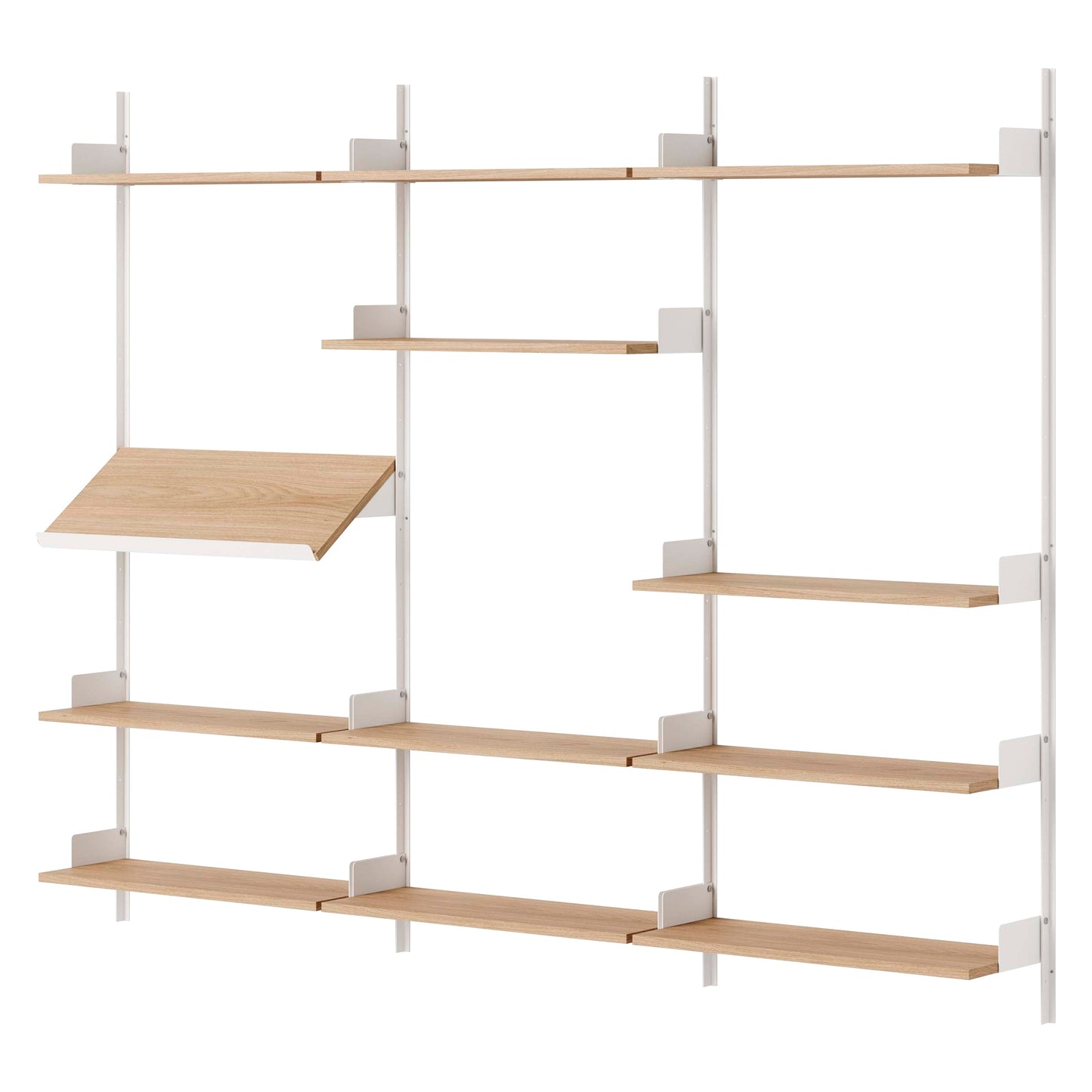 New Works Display Shelf - Oak / White