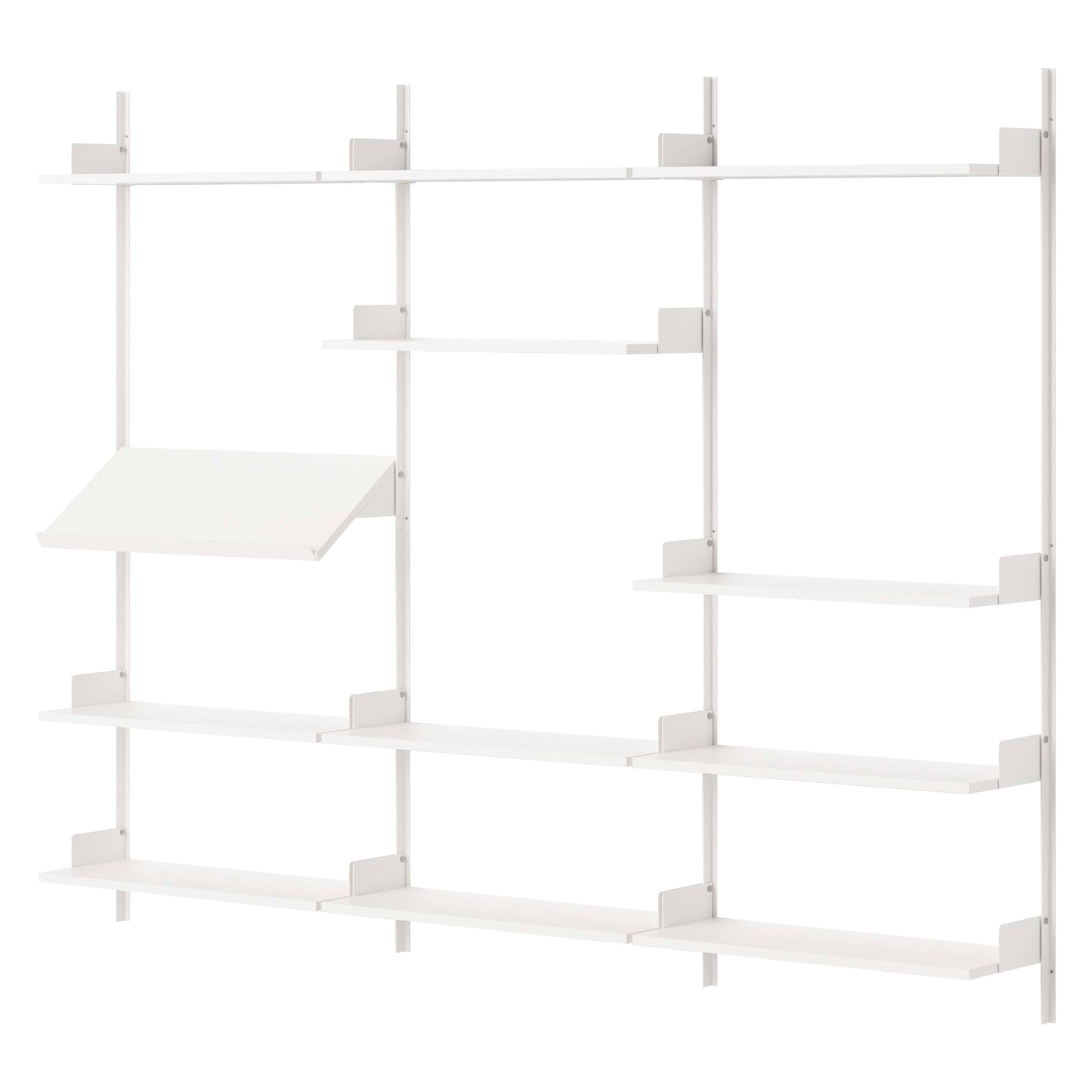 New Works Display Shelf - White / White