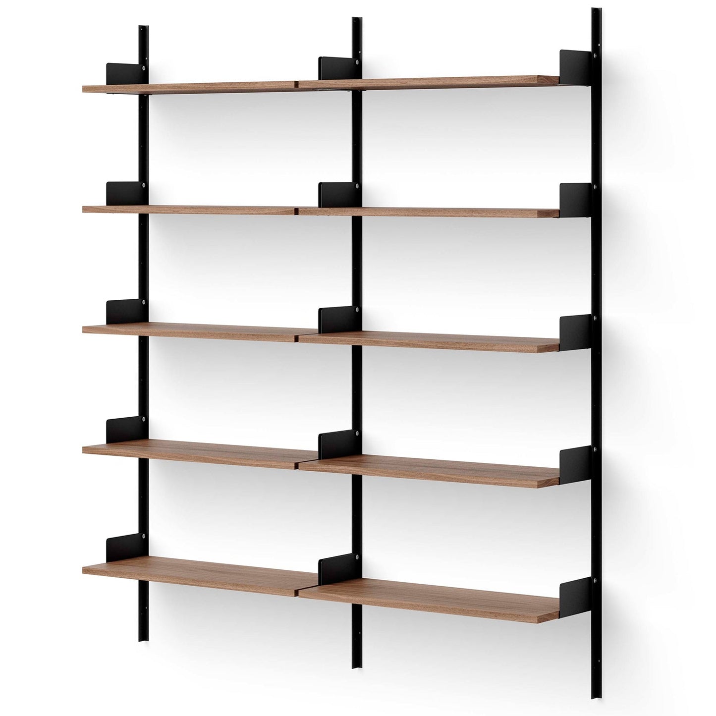 New Works Library Shelf 1900 - Walnut / Black