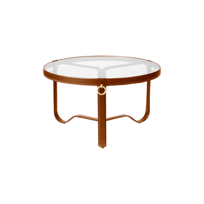 Adnet Sófaborð frá Gubi – Tan leather