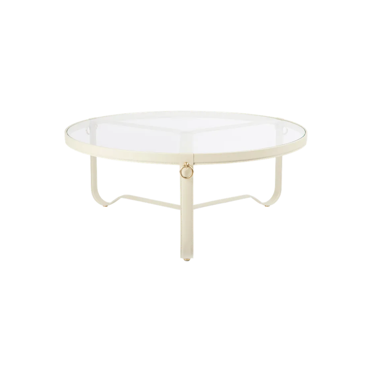 Adnet Sófaborð frá Gubi – Cream leather