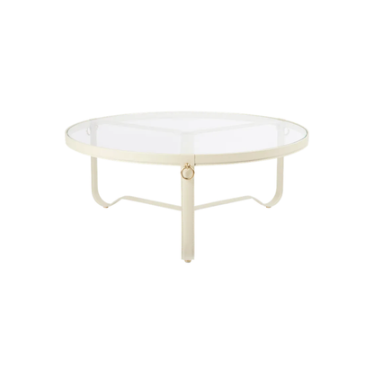 Adnet Sófaborð frá Gubi – Cream leather