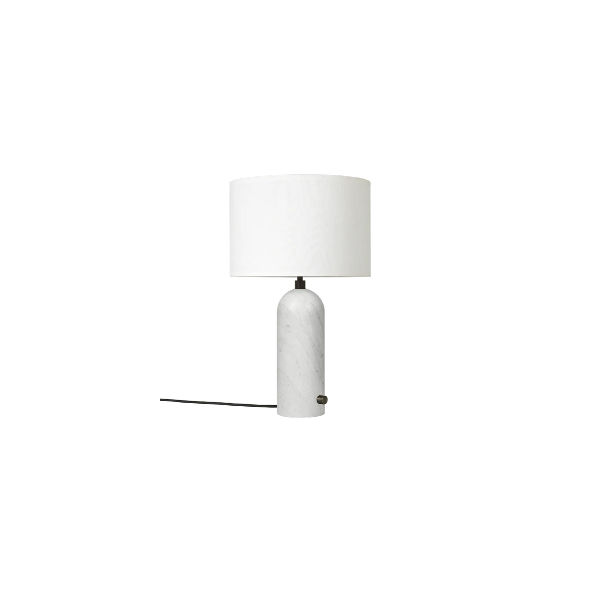 Gravity Borðlampi frá Gubi – White marble / Small / White