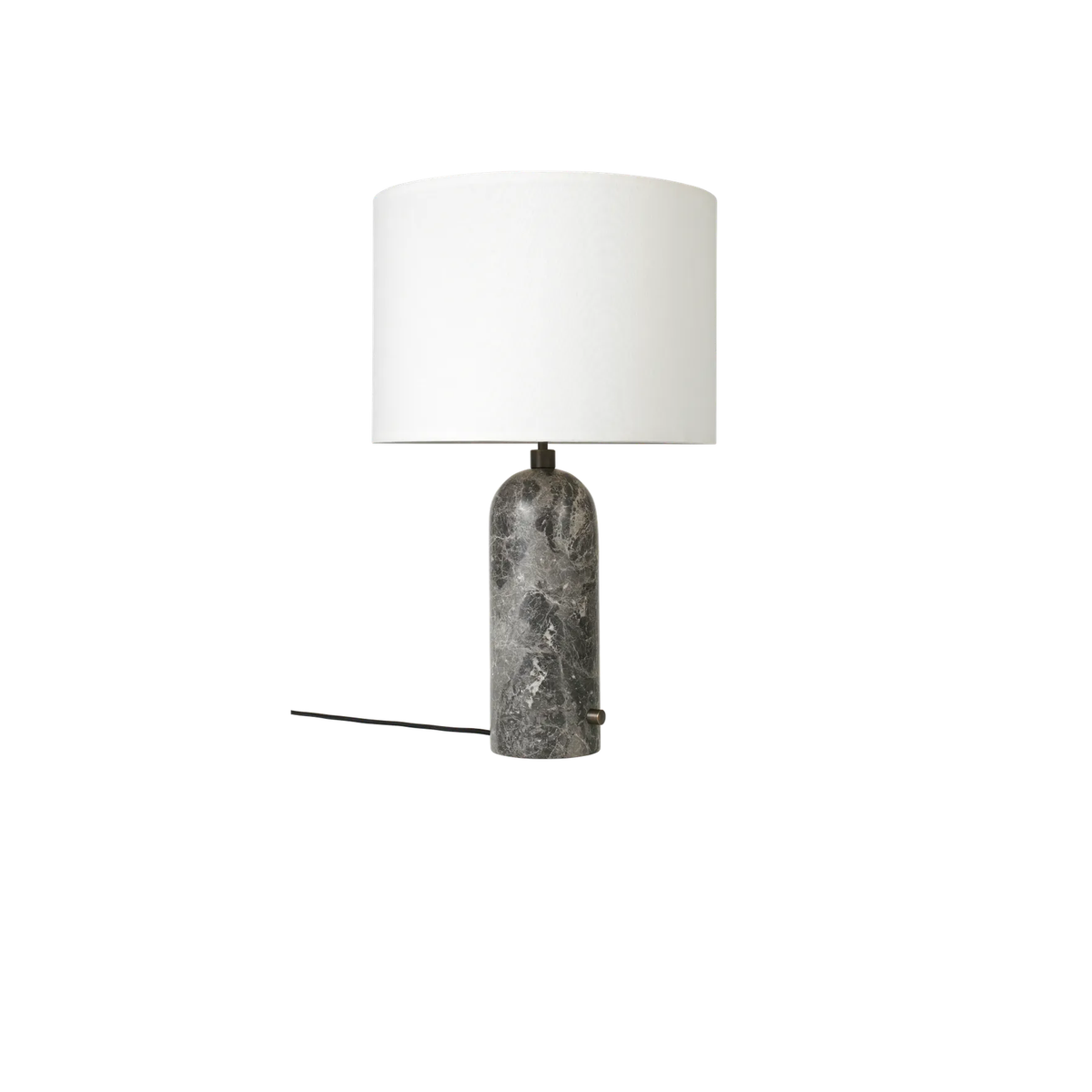 Gravity Borðlampi frá Gubi – Gray marble / Large / White