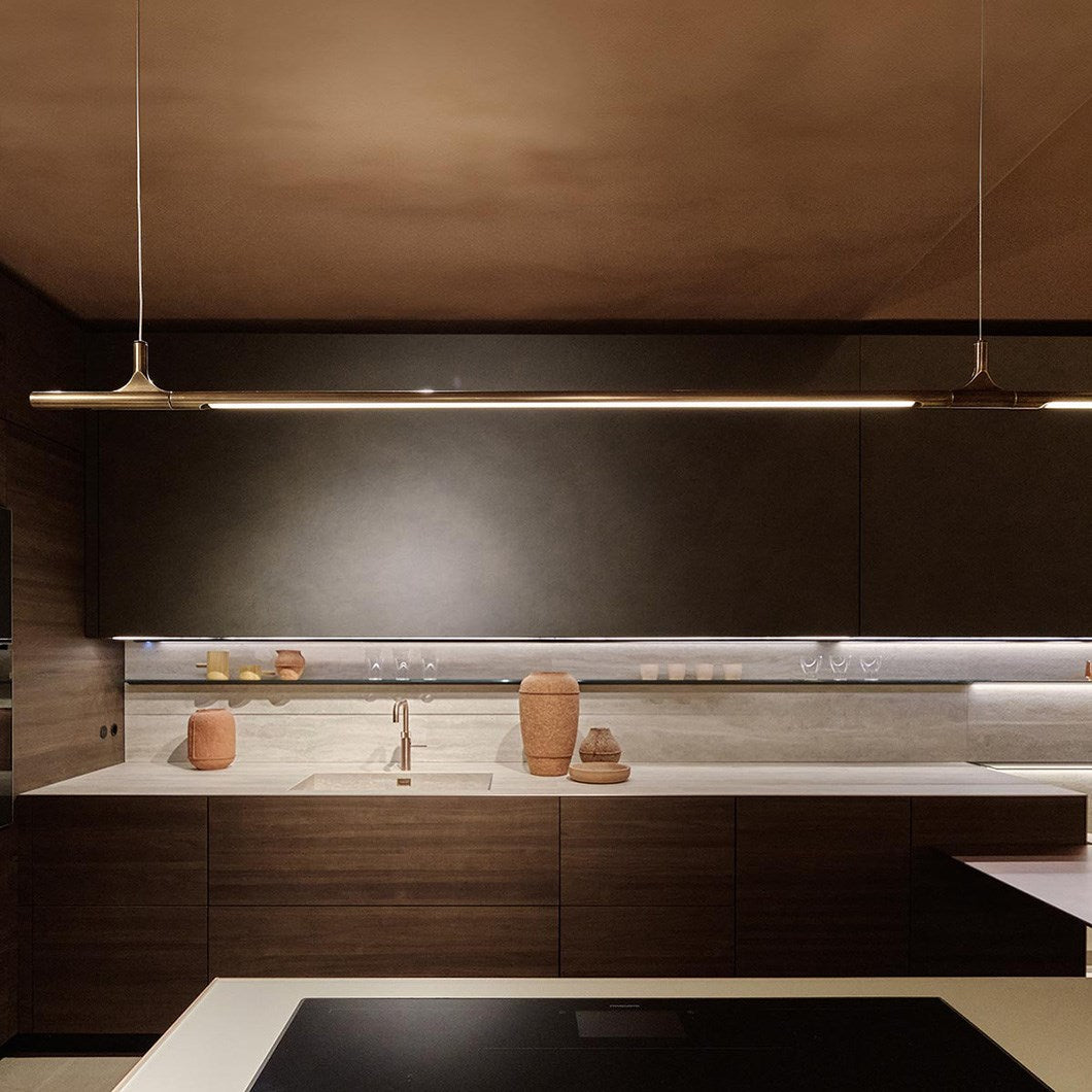 Gallery Pendant - Brass Braided